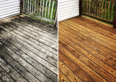 deck ecoblast before and after
