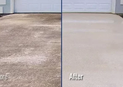 ecoblast driveway before and after 1