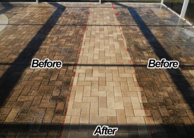 ecoblast pressure washing before after 1