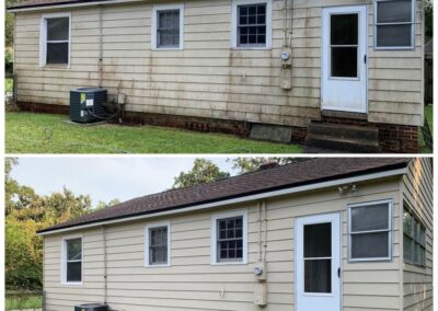 before after house washing rochester ny
