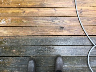 Deck pressure washing service in Rochester NY