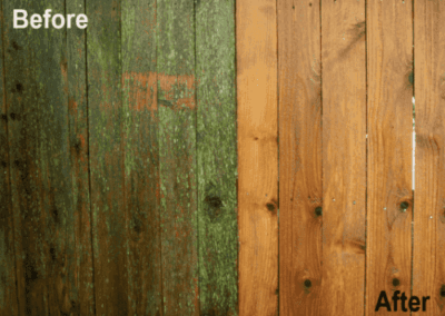 Fence pressure washing service in Rochester NY